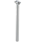 Zero Seatpost 27.2mm By 400mm High Polish Silver, 3D Forged 2014 Alloy, shown with low profile clamp, suitable for cycling