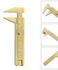 0 to 80mm Vernier Caliper For Jewelry Making Precision Sliding Gauge Dual Scale Inside And Outside Measurement Brass Ruler Non Magnetic Tool