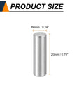 55 Pack M6 Dowel Pins 20mm Stainless Steel Cylindrical Shelf Pegs For Metal And Wood DIY Projects Quick Install And Secure Fit 304 Stainless Silver Finish