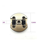 Thinking Process: 52mm metal clutch shoe with M8 center hole and twin springs for 25cc engine drum