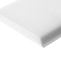 Corner view of UHMW Sheet 0.5 In By 4 In By 46 In Self Lubricating Polyethylene For Table Saw Sleds Durable, Hard Wearing