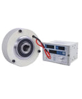 Thin Magnetic Powder Brake Heavy Duty Tension Controller Kit For Unwinding Spools 1500RPM Hollow Shaft With 3 6 12 25 50 100Nm Range 0.3 to 10 Kg Load DC24V Bag Machine Only Brake, showing brake unit and controller