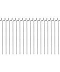 1mm By 400mm Steel Z Pull Push Rods Pack Of 20 For RC Aircraft Boats Cars Gearheads And DIY Crew 304 Stainless Steel Z Type Heads 4x4mm Fits 1mm Hole Quick Adjusters Durable Precision Linkage Rods For DIY Projects arranged in a row showing Z-shaped heads