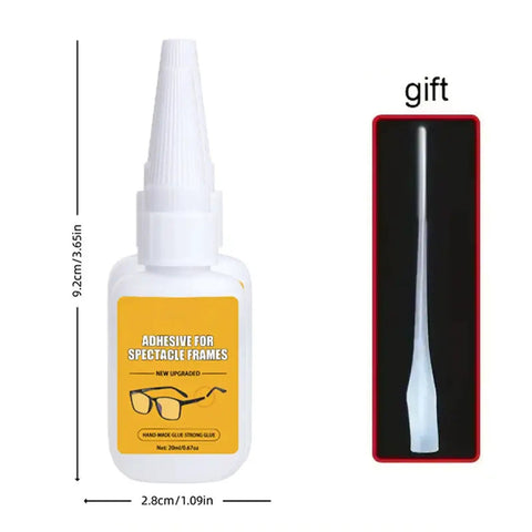Glasses Repair Glue For Instant Bonding Of Eyeglass Frames With A Fine Tip Applicator, Quick Fix Adhesive For Precise, Mess-Free Repairs At Home