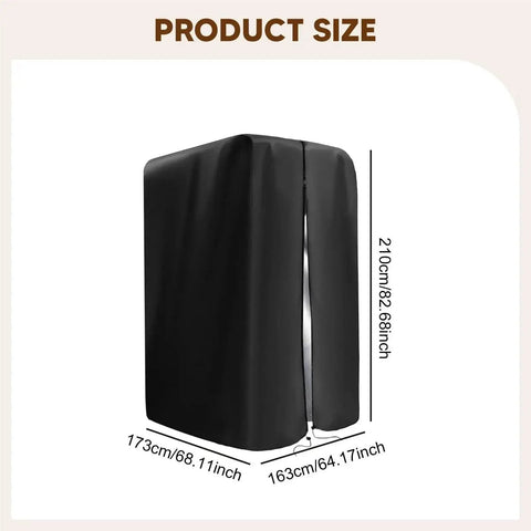 Waterproof Gym Rack Cover For Indoor And Outdoor Use Protects Pull Up Bar Station And Weight Lifting Gear 213 cm x 119 cm x 175 cm