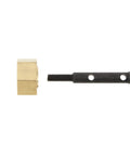 Heavy Duty Brass Hex Hub And Cvd Axle Shaft Stub Axle Kit For Axial Utb18 Capra 1/18 Rc Crawler Upgrades showing brass hub and steel shaft.