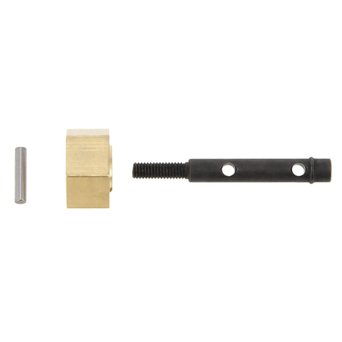 Heavy Duty Brass Hex Hub And Cvd Axle Shaft Stub Axle Kit For Axial Utb18 Capra 1/18 Rc Crawler Upgrades showing brass hub and steel shaft.