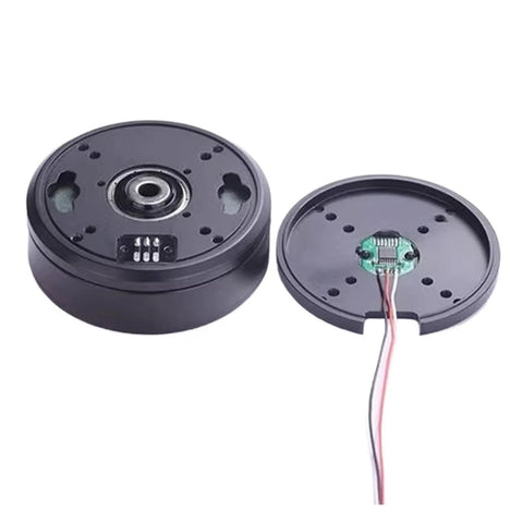 Pan Tilt Zoom Brushless Servo Motor With AS5048A Encoder Flat Mount Low Speed High Torque Type A disassembled view