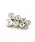 Pro Grade Dowel Pin Center Point Set 8 Piece Transfer Plugs for Woodworking in 1/4, 5/16, 3/8, 1/2 inch chrome plated steel