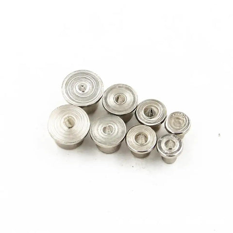 Pro Grade Dowel Pin Center Point Set 8 Piece Transfer Plugs for Woodworking in 1/4, 5/16, 3/8, 1/2 inch chrome plated steel