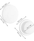 3 Pack Silicone Door Stoppers For Wall Protection With Adhesive Cylindrical Knob Shields Quiet And Durable Door Bumpers dimensions.