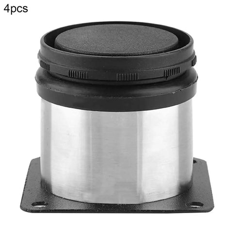Adjustable Stainless Steel Cabinet Legs 0 To 15mm Height Brushed Finish 4 Pack With ABS Base And 4 Screw Mounts Easy Install