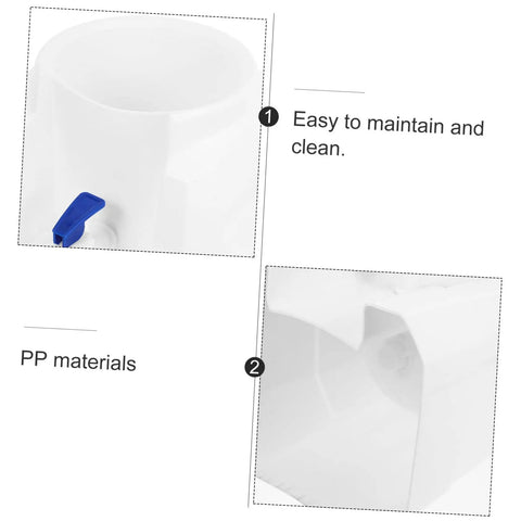 Portable Cold Water Dispenser With Built In Tap Compact Countertop Water Dispenser showing blue tap and pp material details