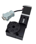 Motorized Rotary Positioning Stage with Precision Electric Rotary Table Worm Gear Drive 30mm Diameter Indexing Plate view