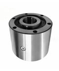 Plug And Play Wedge Type One Way Overrunning Clutch Backstop For Factory And Textile Machinery solid metal design with central hub.