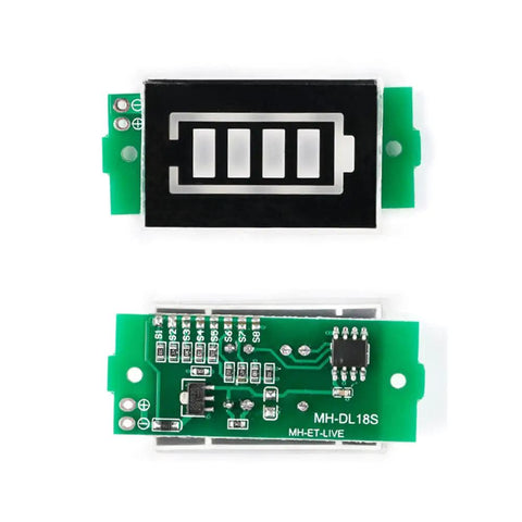 Straight Up Legit 1 To 8S Lithium Battery Capacity Monitor And Green Digital Volt Tester For LiPo Cells Smooth Power Tracking Gauge component with digital display.