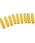 11-piece set of MGMN200-G carbide lathe grooving inserts, yellow-coated
