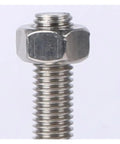 Tough As Nails Heavy Duty Adjustable Leveling Feet Four Pack Stainless Steel Support Legs Featuring M10 x 50 Mm Threads close-up of nut and bolt.