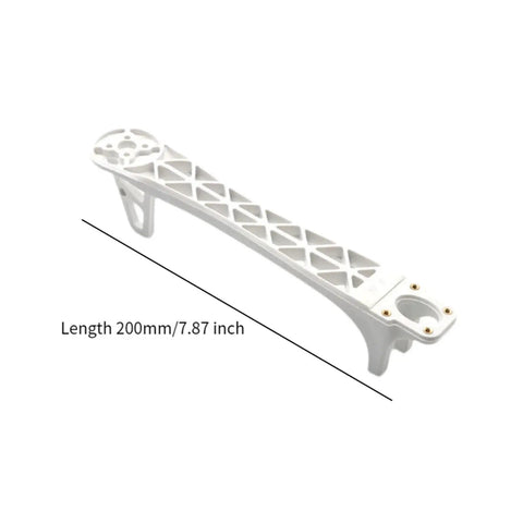 4 Piece Quadcopter Frame Kit With Nylon Construction, white drone frame arm, length 200mm, durable and easy install