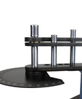 Close-up of Tough As Nails 10 Ton Electric Hydraulic Pipe Tube Bender's precision die measuring scale for accurate bends.