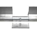 Heavy Duty Aluminum Greaseable Weld On Trailer Hinge for durable trailer doors, white finish, rust resistant, easy install