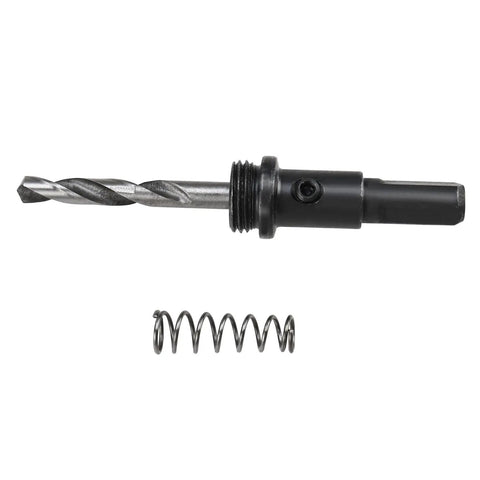 Six And One Eighth Inch Hole Saw Kit For Wood And Plywood With HSS Bi Metal Cutter And Pilot Drill Bit and spring component