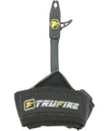 Patriot Archery Compound Bow Release With Adjustable Black Wrist Strap, Left Or Right Hand Fit, Padded Nylon Power Strap shown.