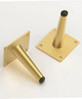 Brushed Gold Furniture Legs Set 4 Pcs 10cm Gamechanger Replacement For Mid Century Modern Coffee Table Sofa TV Cabinet Chair And Ottoman Upgrade Kit