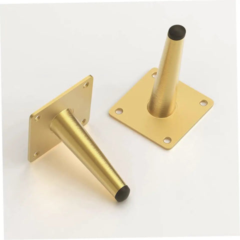 Brushed Gold Furniture Legs Set 4 Pcs 10cm Gamechanger Replacement For Mid Century Modern Coffee Table Sofa TV Cabinet Chair And Ottoman Upgrade Kit