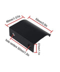 Close-up of Six Pack 50Mm Drawer Pulls Matte Black Aluminum Cabinet Handles with dimensions and hole centers