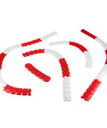 Drift Fence Track Set For 1 To 28 Scale RC Cars 120 Piece Silicone Anti Scratch Runway Barriers arranged in curves