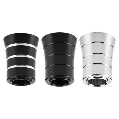 Heel Shifter Eliminator Cover For Harley Davidson Touring Models 1982-2019 Road Glide Electra Glide Road King Black Includes Shift Lever Shaft Spacer Sleeve Upgrade For A Smooth Ride - three covers in black and silver