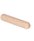 Close-up of a single wooden dowel from Premium Fluted Wooden Dowel Pins Set M6 50 Pieces For Strong Furniture Joints And DIY Woodworking Durable DIY