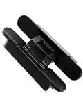 Concealed Door Hinges Set Of 4 Invisible Secret Hinges With Hidden Three Dimensional Cross Adjustable Mechanism black close-up