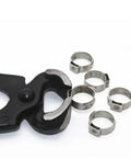 Assortment Hose Clamp Kit, Stainless Steel 304 Single Ear Clamps, 5.3mm To 50mm Range, 5-20 Pieces Per Lot with installation tool