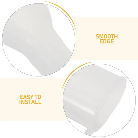 Cool DIY Fixers For Your Dinged Umbrellas: 10 Pc Plastic Stick End Caps With Snap Holes Ribs Bone Tips For Weathering Daily Commute And Shading In Style. beige plastic umbrella end caps, smooth edge, easy install