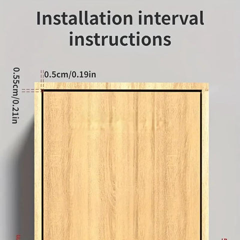 Installation view of Concealed Cabinet Hinges 2 Pack Invisible Up And Down Door Pivot for Wood Panels.