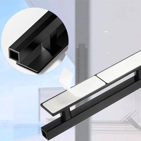 10 Pack Self Stick Black ABS Plastic Cabinet Drawer Handles For Kitchen, Furniture, Closets And Wardrobes With Strong Adhesive