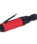 Tough As Nails Pneumatic Air Die Grinder A Solid Workhorse Delivering A Steady 4000 RPM with red ergonomic grip for metal shaping.