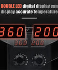 2 In 1 Soldering Station 700W Hot Air Soldering Iron Kit with dual LED display showing temperatures 360 and 200