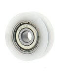Nylon Pulley Wheel Set For Guide Rail And Flat Roller U Shape Groove Nylon Plastic Pulleys 4x18x6mm White 4 Pieces Built To Last, white nylon pulley wheel with bearing
