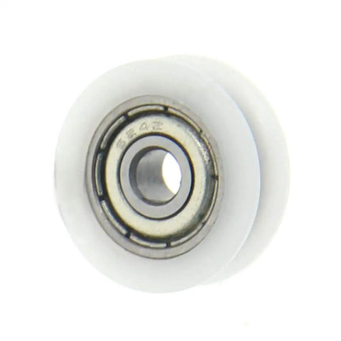 Nylon Pulley Wheel Set For Guide Rail And Flat Roller U Shape Groove Nylon Plastic Pulleys 4x18x6mm White 4 Pieces Built To Last, white nylon pulley wheel with bearing