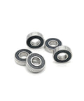 Five Pack 6001RS Deep Groove Ball Bearing 12x28x8mm Sealed Motor Grade Chrome Steel 52100 for motors and robots