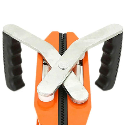 Heavy Duty Double Handed Stone Carrying Clamps With Grippy Rubber Handles For No Sweat 1.77 Inch granite lifting mechanism and grips.
