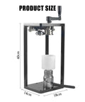 Manual Tin Can Seamer For 55mm Jars And Cup Sealer Holder No Power Needed Sealing Height 30 To 170mm product dimensions shown