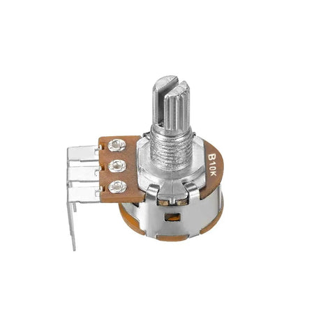 10K Ohm Potentiometer With Switch Single Turn Rotary Control Carbon Film Taper 5 Terminal 6Mm Shaft 30Mm Tall Base