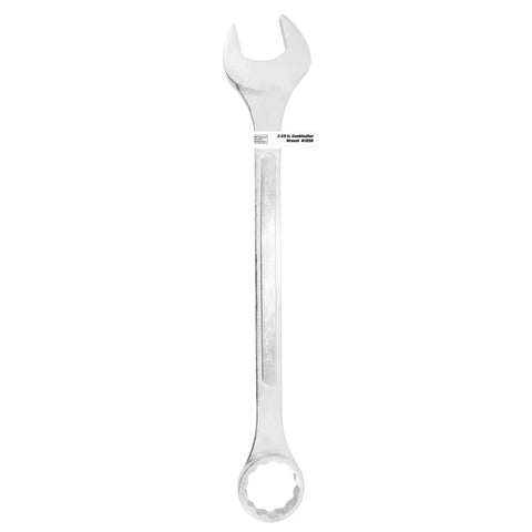 12 Point Two And Three Eighths Inch Combo Wrench With Satin Chrome Finish Drop Forged Hardened Chrome Alloy Steel Box Ends