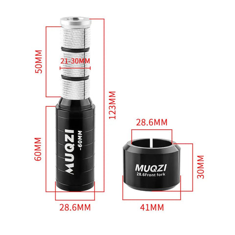 Adjustable Bicycle Handlebar Riser Stem Extension Up To 60 Mm For Mountain Bikes, Aluminum Alloy Height Adapter With 28.6 Mm Clamp