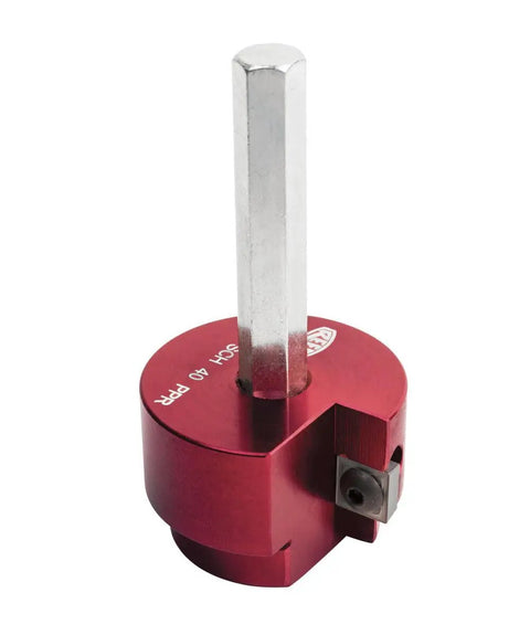 Clean Ream Extreme Pipe Reamer With Three Eighths Inch Hex Shaft And One And A Quarter Inch Aluminum Head For PVC CPVC And ABS Fittings