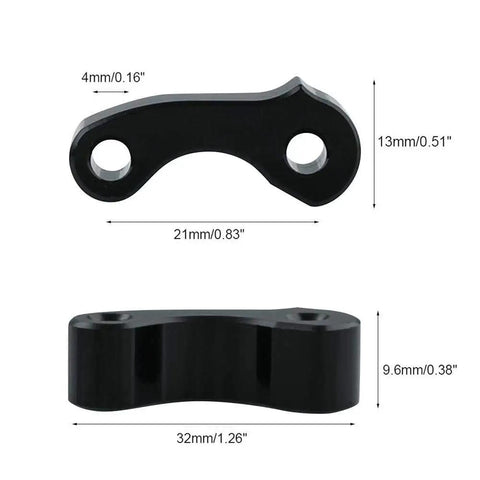 Beefed Up Rear Window Latch Hinge Pivots Replacement For Tacoma 1995 To 2004 And Tundra Xtracab 2000 To 2006 Black Aluminum